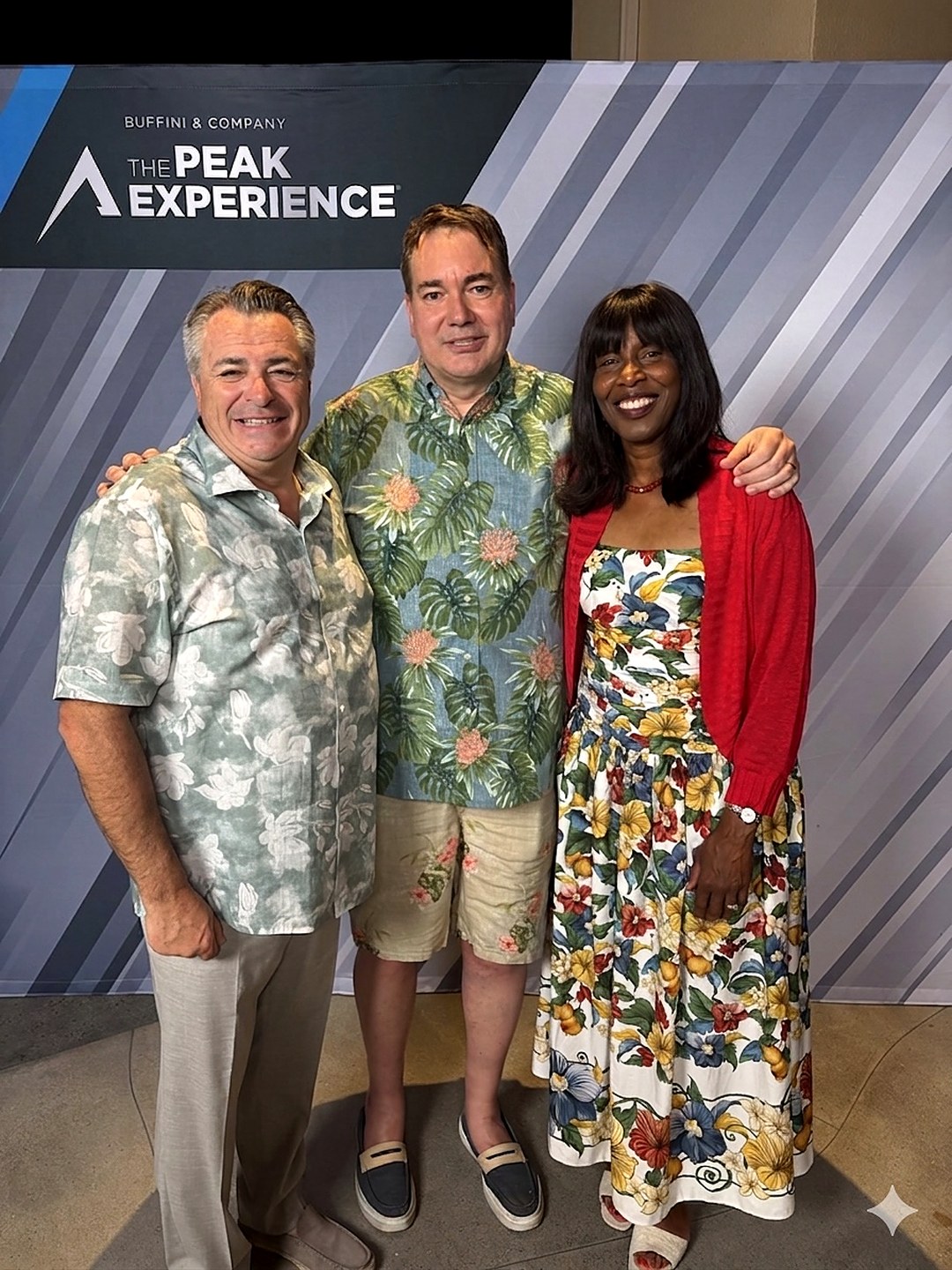 Raymond with Brian and Beverly Buffini at a Buffini & Company event.